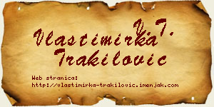 Vlastimirka Trakilović vizit kartica